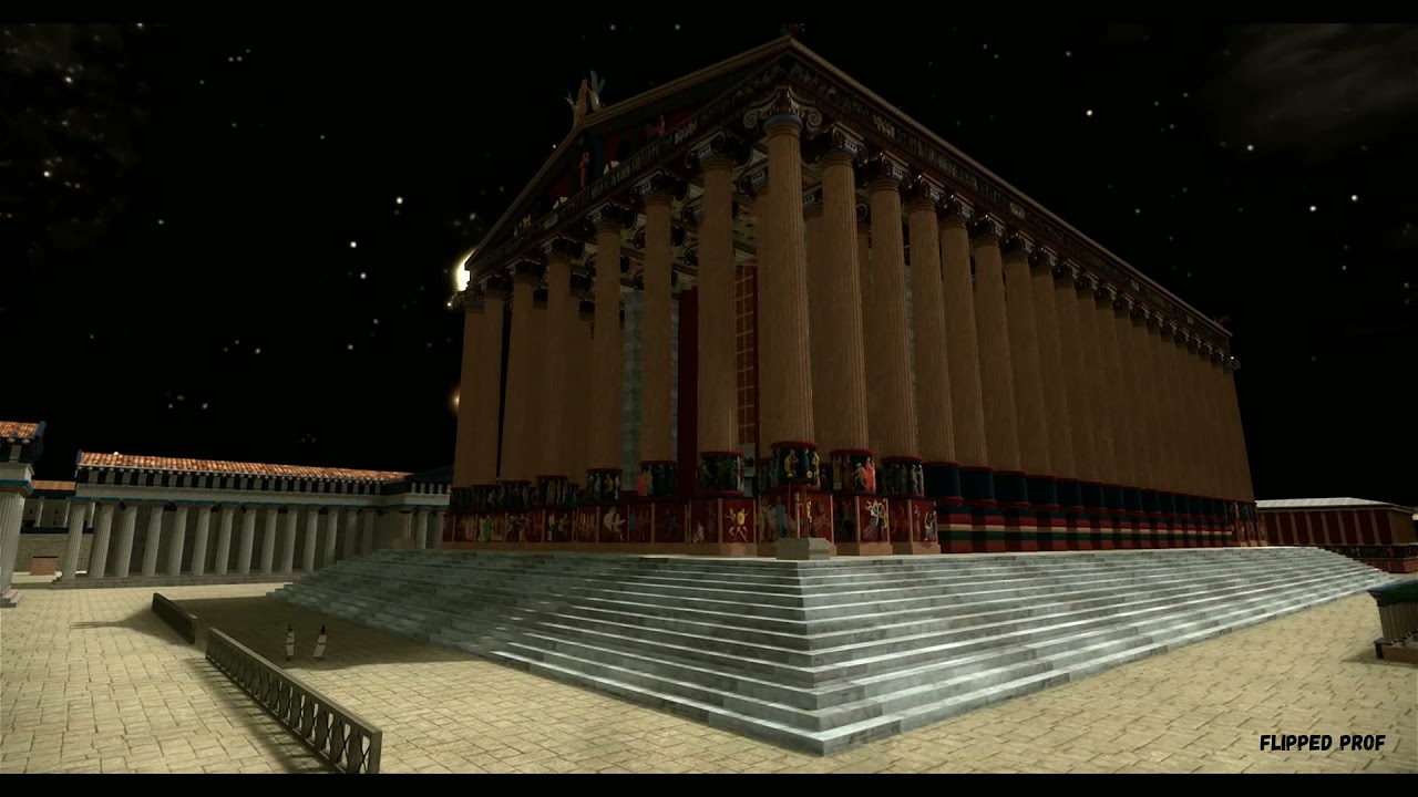Artemision of Ephesus by night 3d reconstruction