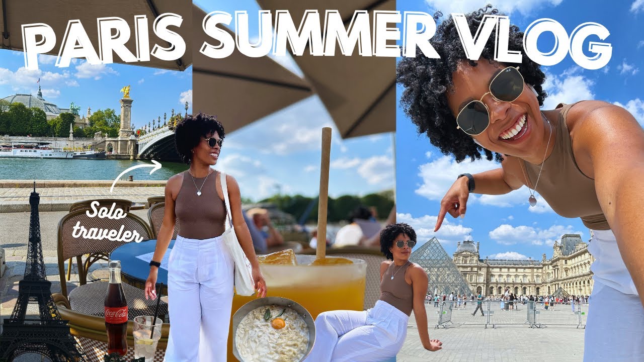 Solo Paris Travel Vlog (Dinner With Eiffel Tower View, Exploring Hotel Soubise & Louvre Museum Vlog)