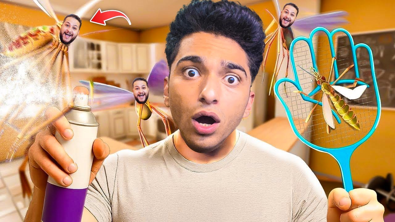 اتحولت الي ناموسه لمده يوم كامل ضد صديقي سعد ناموسه😱 | The Mosquito Gang