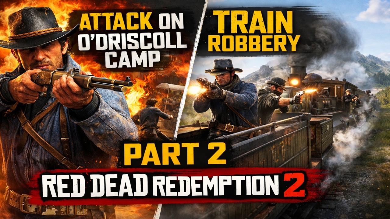 Intense Train Robbery & O’Driscoll Fight | Red Dead Redemption 2 Story,  part 02