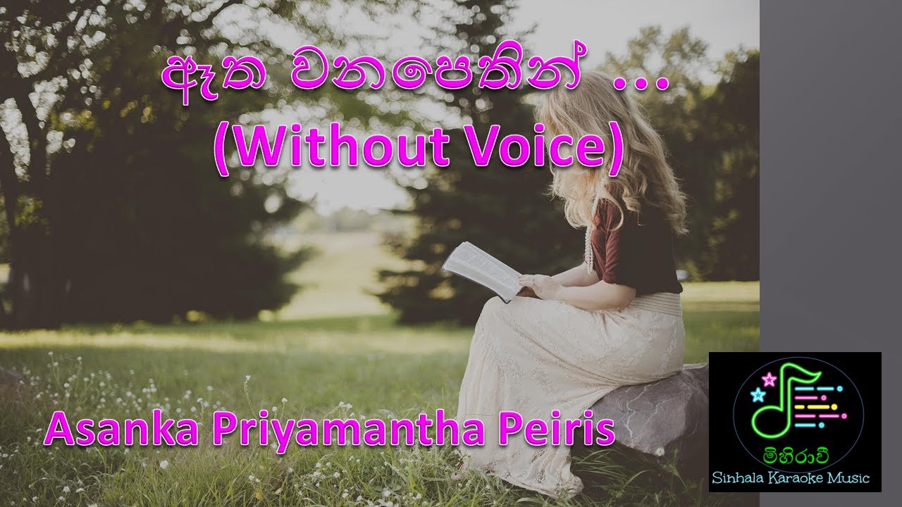 Atha wana pethin (Without Voice) Asanka Priyamantha Pieris Sinhala Karaoke Songs #karaoke