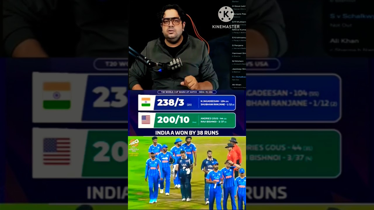 warm up match ind vs usa : pak 😂 | 