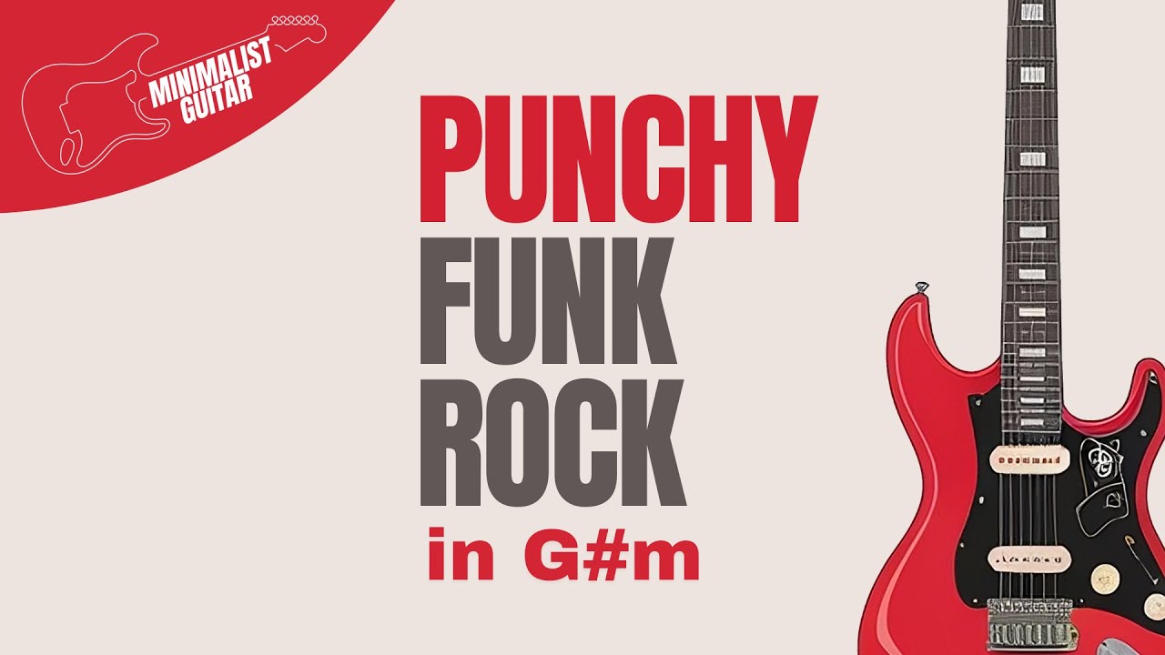 Punchy Funk Rock l Backing Track in G#m | 94 BPM