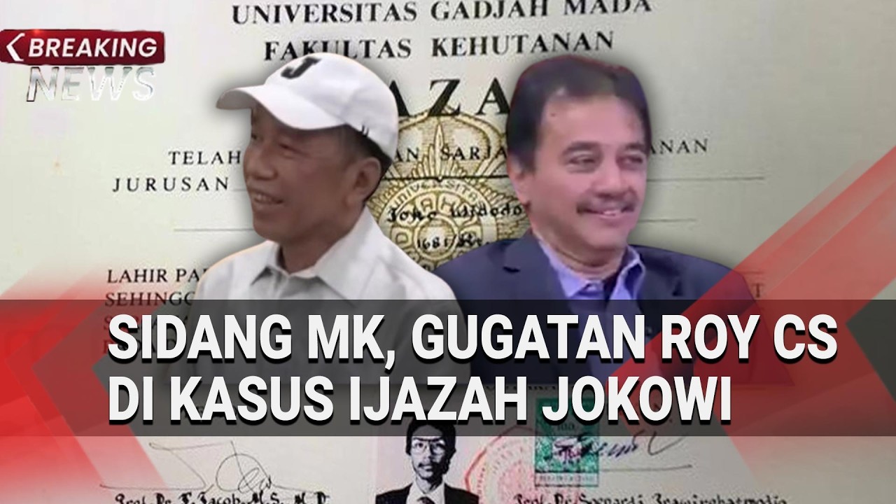 Sidang MK, Gugatan Roy Suryo Cs di Kasus Ijazah Jokowi