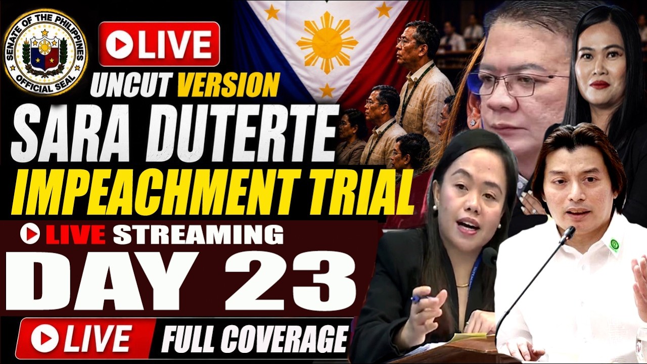 DAY 23 IMPEACHMENT TRIAL OF VICE PRESIDENT SARA DUTERTE |SEPTEMBER 5, 2026