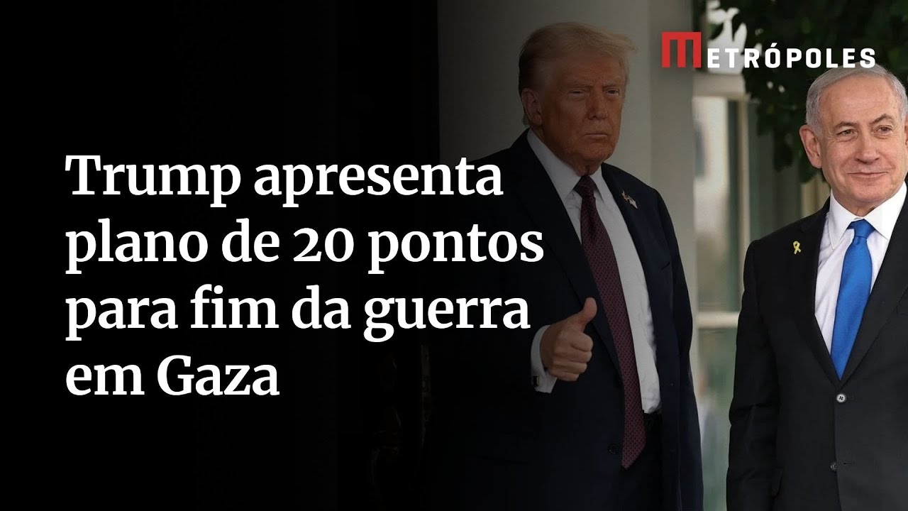 Veja os 20 pontos da proposta de paz de Trump para Gaza que prevê anistia ao Hamas