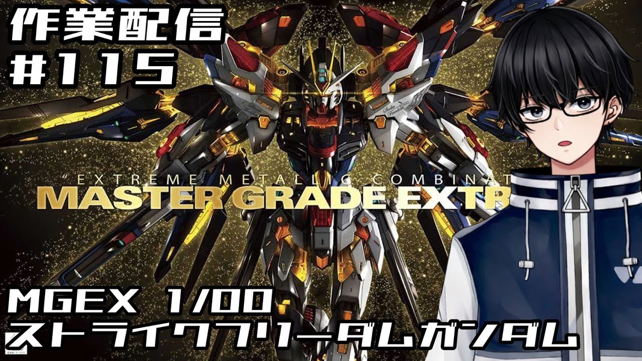 【作業配信】#115 MGEX 1/100 ストライクフリーダムガンダム #ガンプラ #gunpla #ガンダム #プラモデル #gunplabuilder #塗装 #作業用