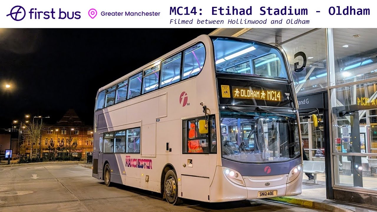 Oldham homecoming! First Manchester MC14 service between Hollinwood and Oldham