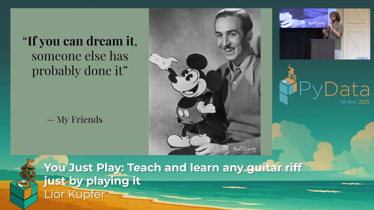 Lior Kupfer:Tabbers - turn every guitar playing video into a guitar lesson(HE)| PyData Tel Aviv 2025