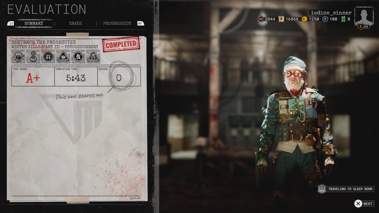 The Outlast Trials - Winter Kills: Sentence The Prosecuted Solo Psychosurgery Flawless A+ (05:43)