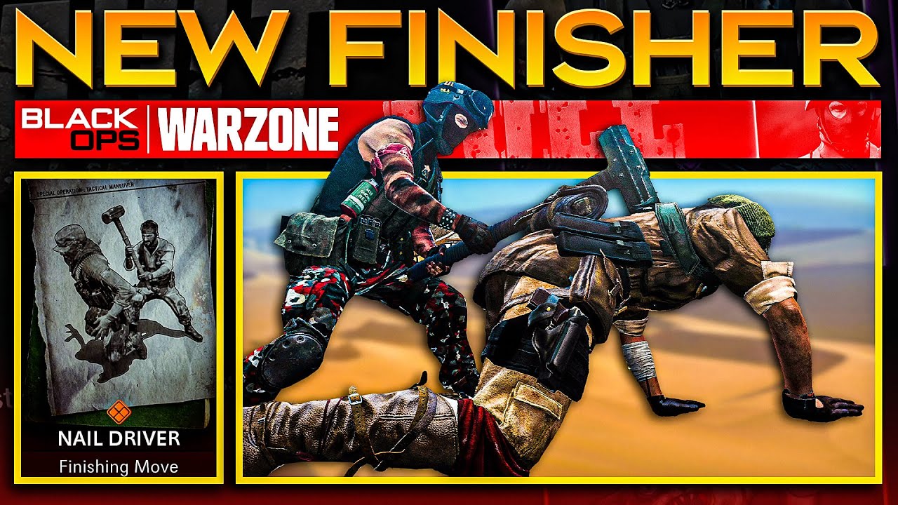 NEW NAIL DRIVER FINISHER MOVE in BLACK OPS COLD WAR | STONE FINISHER SHOWCASE (FULL ASSAULT BUNDLE)