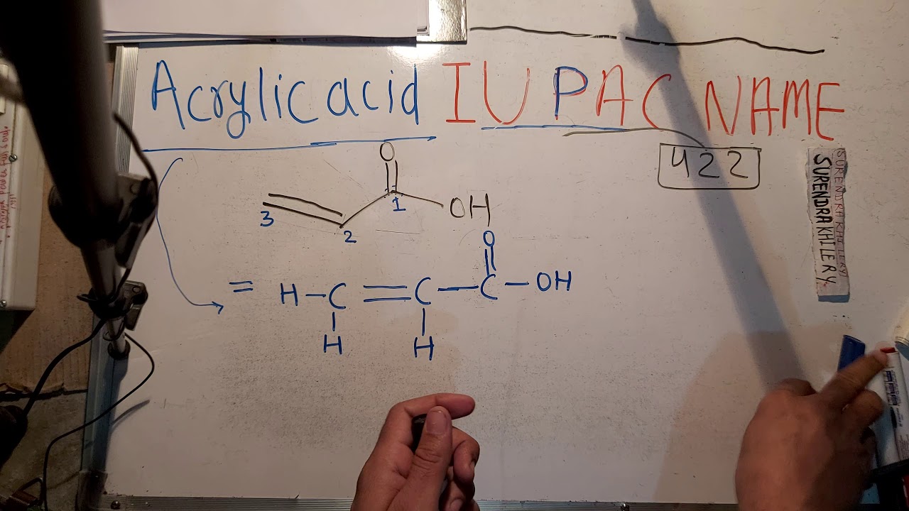 422. iupac name of acrylic acid