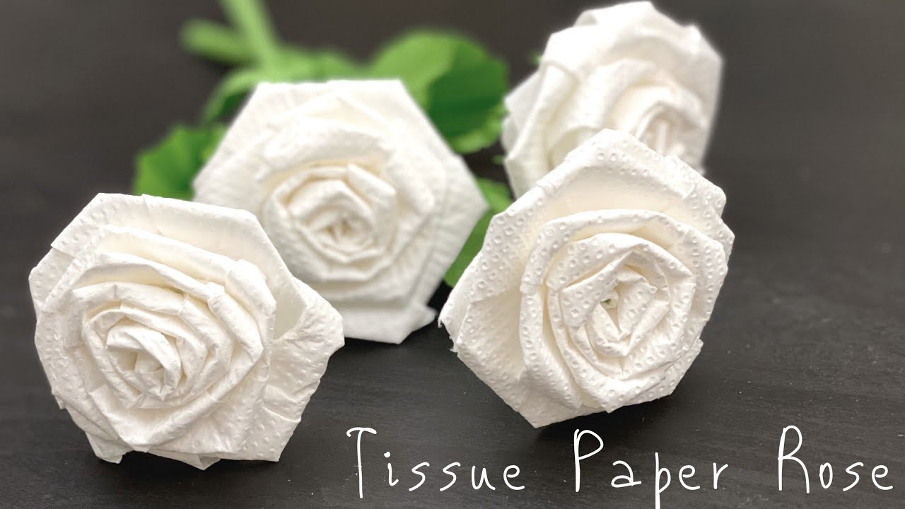 Tissue Paper Flowers | Very Easy Paper Rose Flower | ROSE FLOWERS | Paper Craft |Paper Craft Flowers