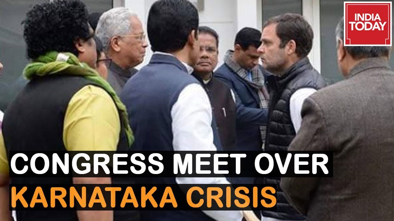 Crucial Congress Meet In National Capital Over Karnataka Coalition Crisis