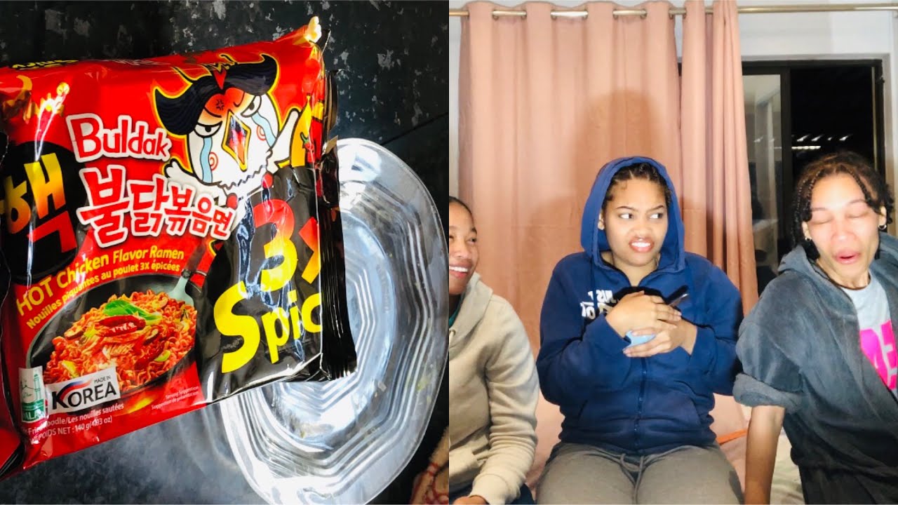 X3 Spicy Noodles Challenge Part2 |South African YouTuber