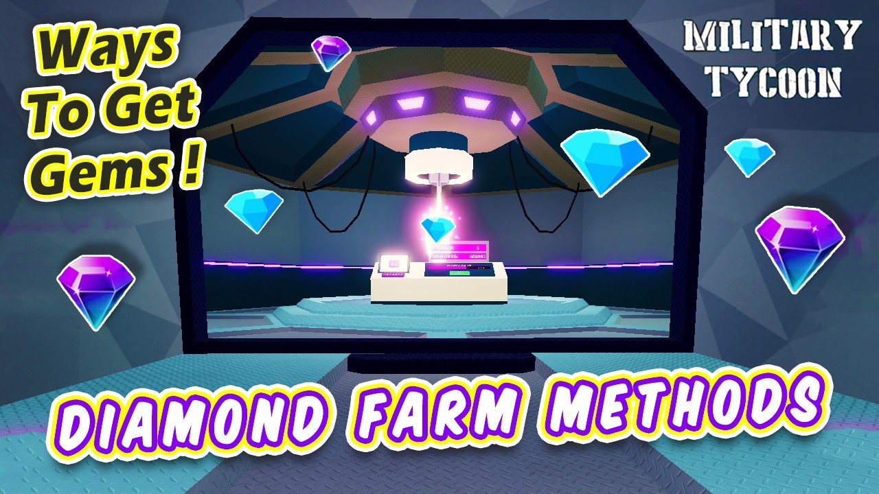 Diamond Farm Methods | Best Ways To Get Gems in Military Tycoon Roblox