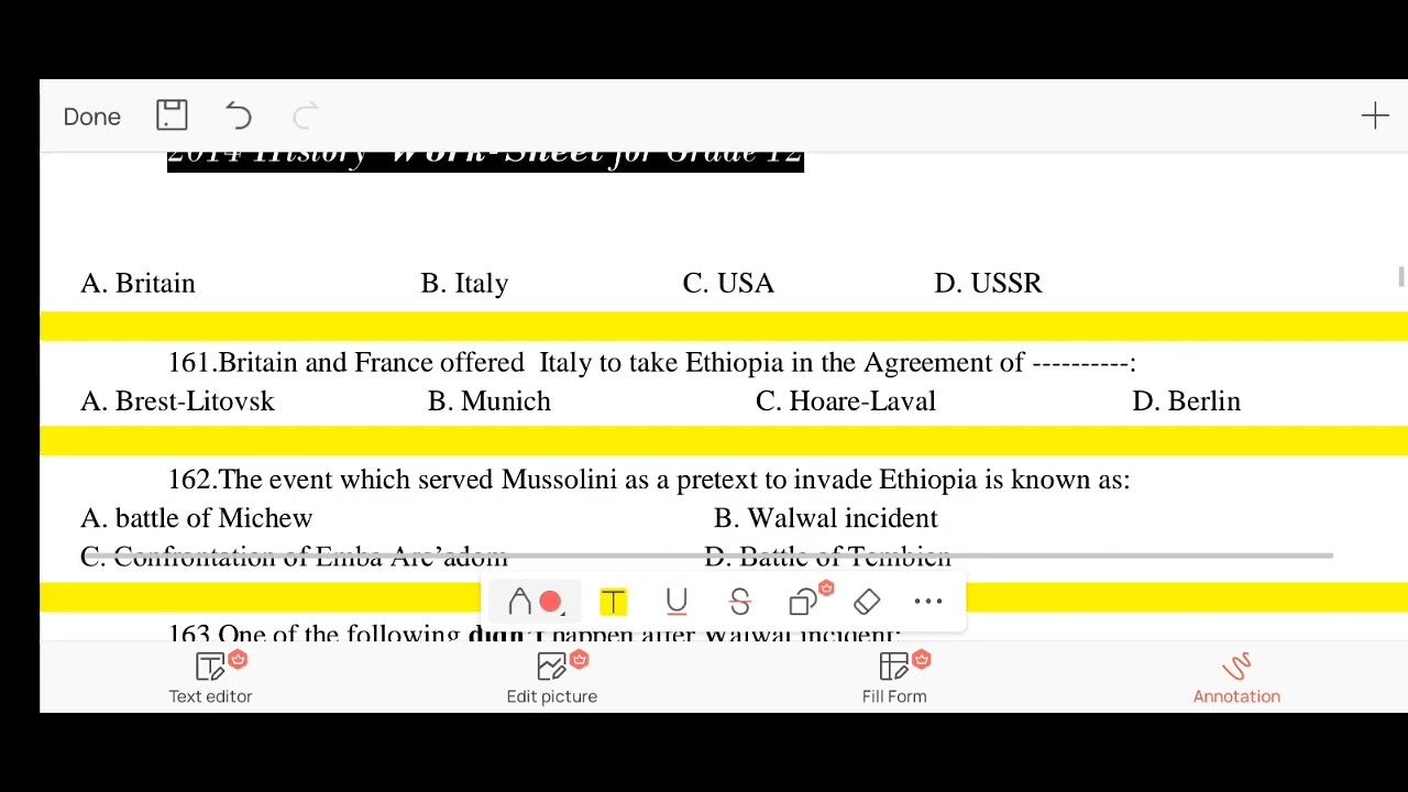 History entrance examination,MOE gread 12 and remedial students ,part 9