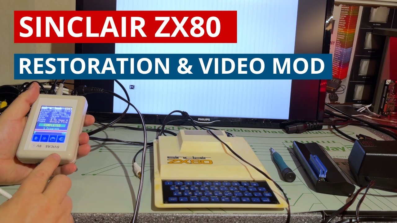WORKING Sinclair ZX80! restoration and cheap composite video modification