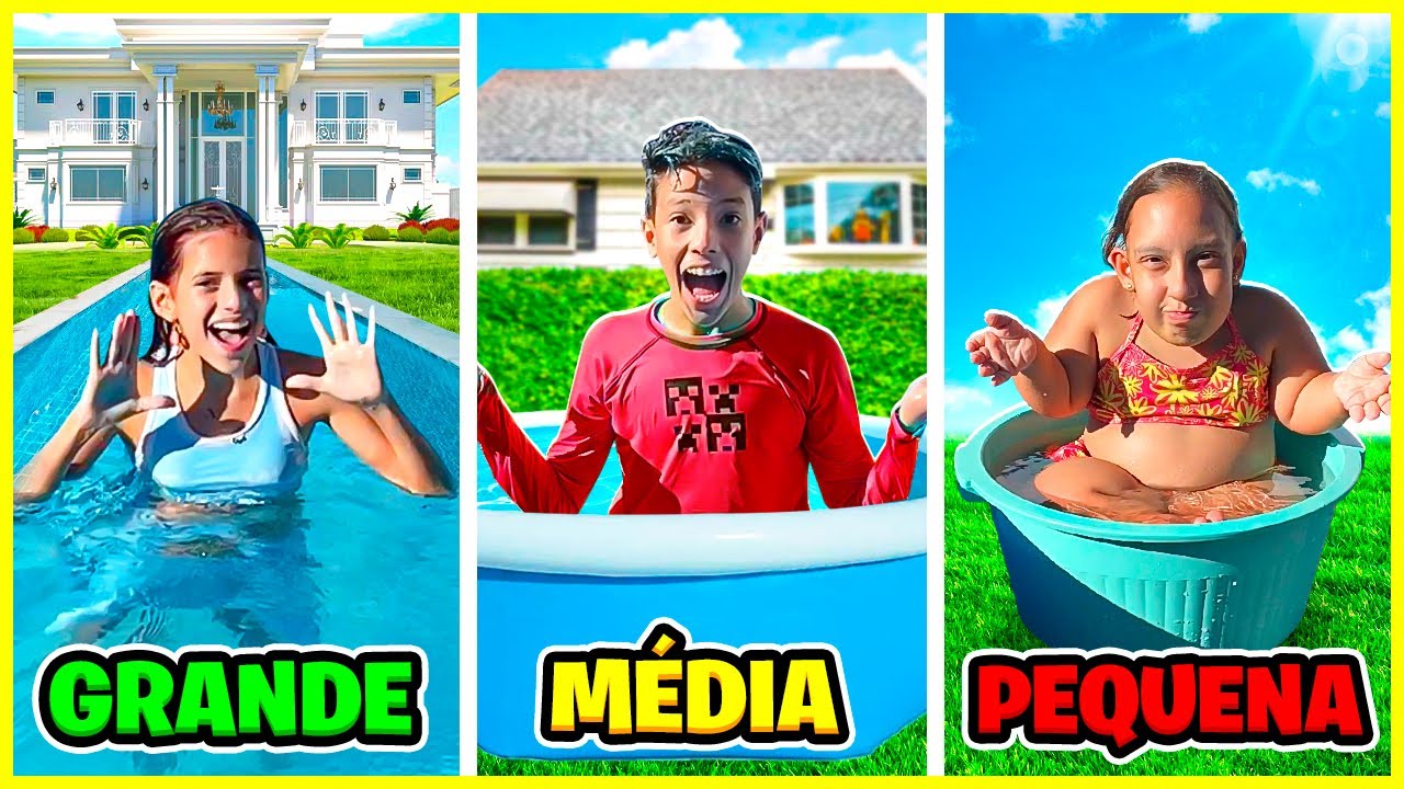 PISCINA PEQUENA, MÉDIA OU GRANDE *desafio