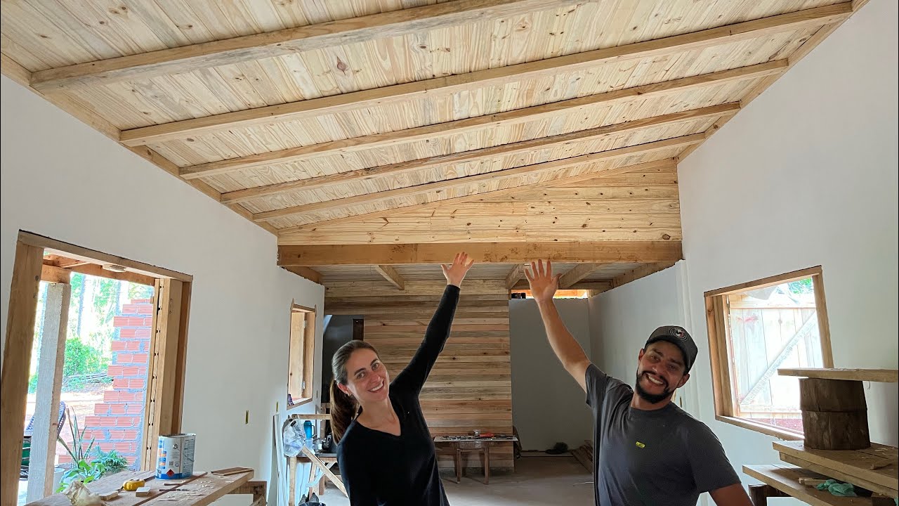 A Gente Não Esperava Que Ficaria TÃO LINDO Assim! Finalizamos o Forro — Construindo com Amor