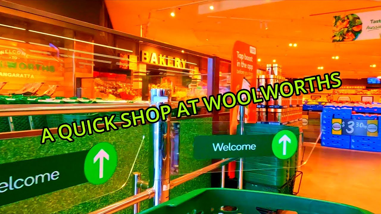 Frank McKay   A quick shop at Woolworths