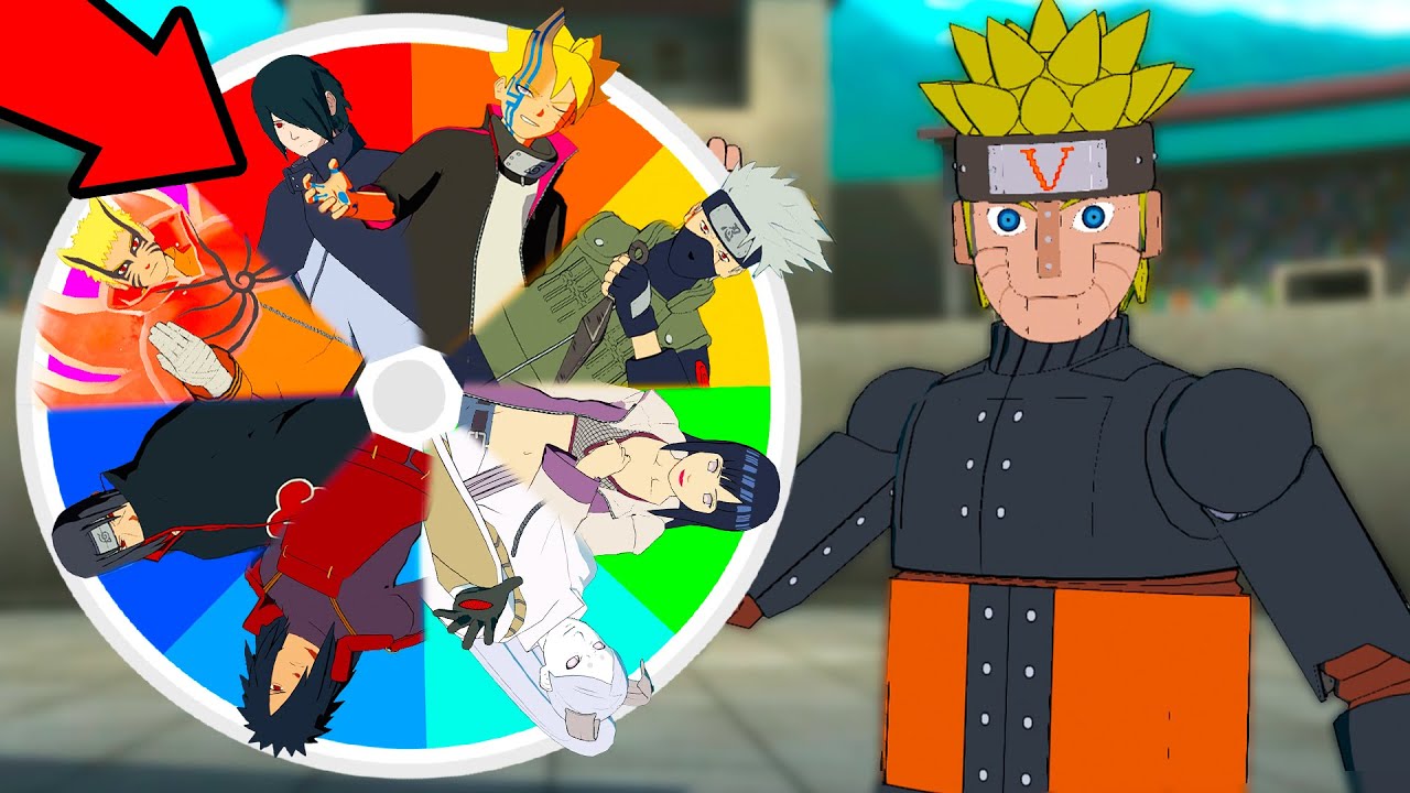 A ROLETA ESCOLHE MEU PERSONAGEM no NARUTO STORM CONNECTIONS