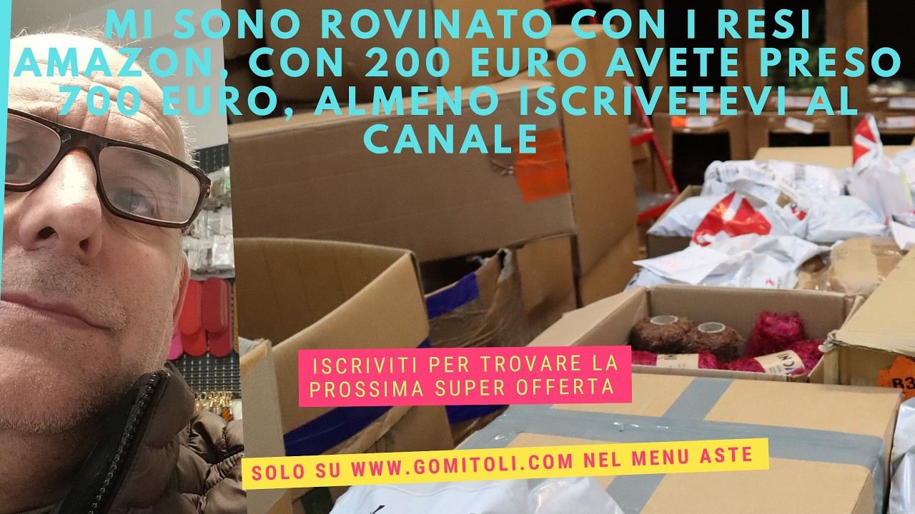 Ma cosa c'è dentro i resi AMAZON che abbiamo messo in asta