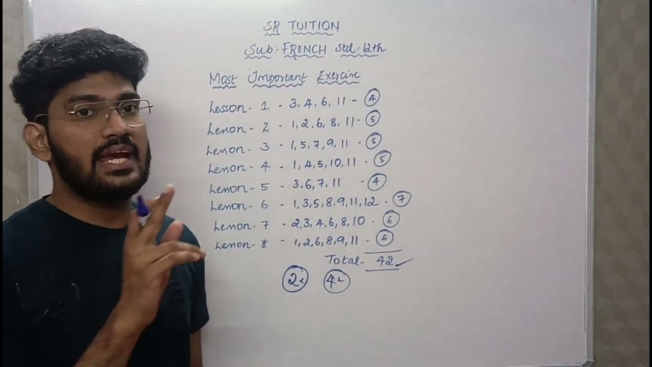French most important exercise video Study plan 12thStd|State Board|Half-yearly Exam|2025|Tamilnadu 