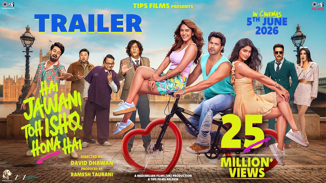 Hai Jawani Toh Ishq Hona Hai - Trailer | Varun | Mrunal | Pooja | David | In Cinemas 5th June 2026