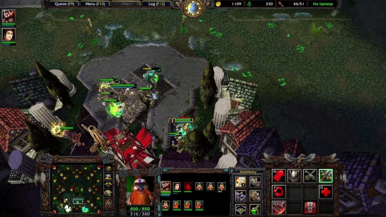 Warcraft 3: Frozen Throne I Wild Hammer Clan Race Gameplay I Warcraft Custom Map Made By 