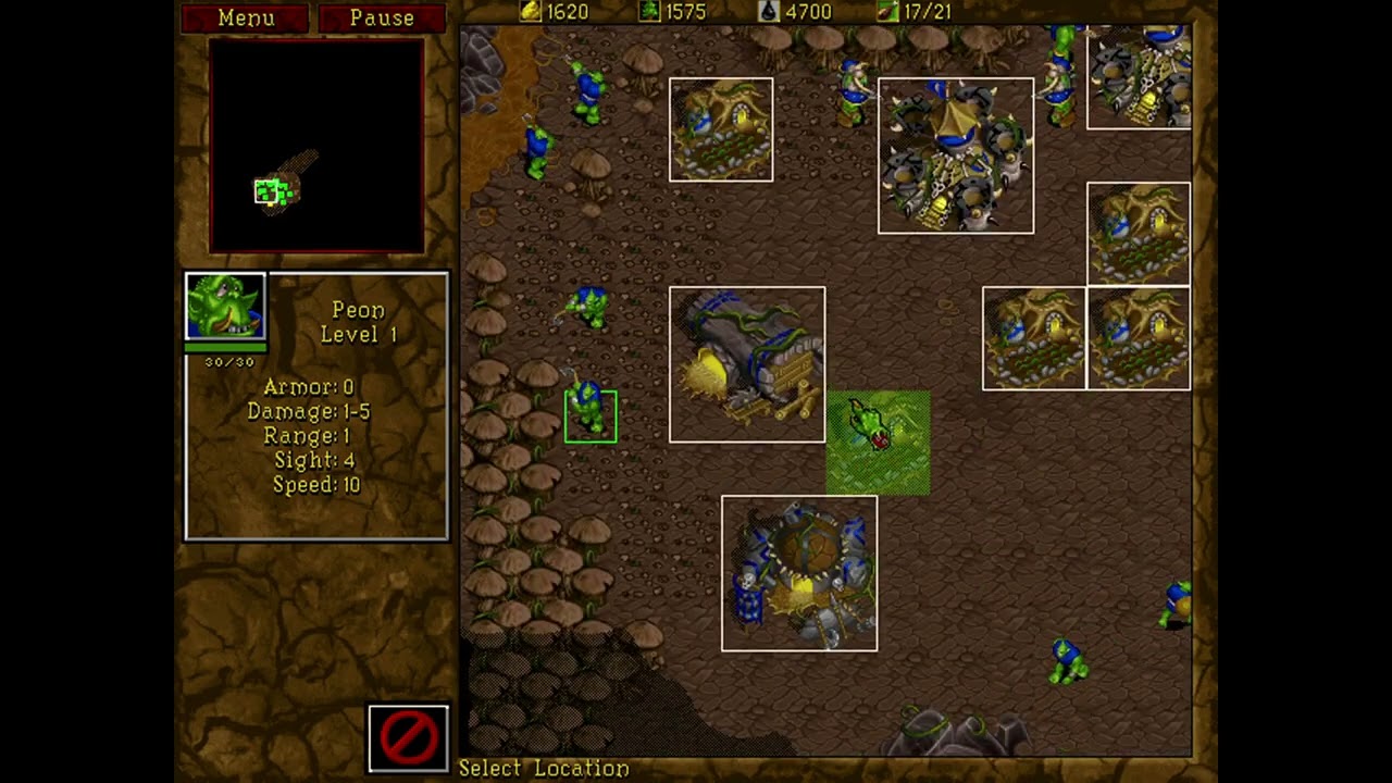 Warcraft II Orcs vs humans