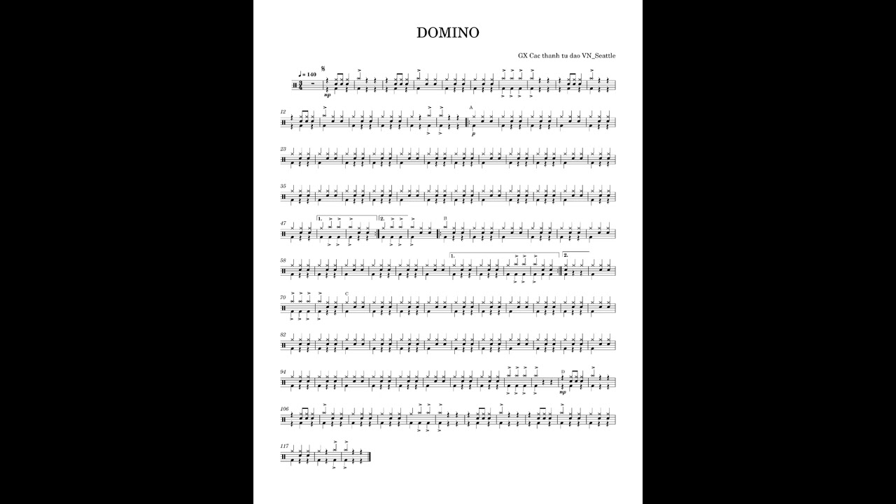 Domino Drum J