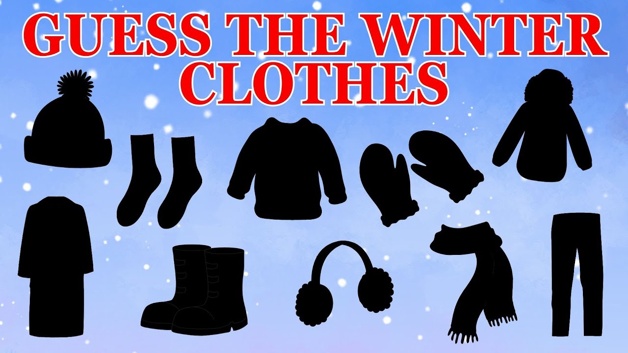 Guess the Winter Clothes | Winter Clothes quiz | Learning Video for Kids