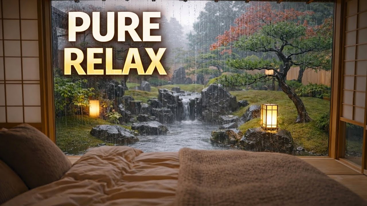 Gentle Rain Sounds for Studying and Focus | White Noise ( No Music )