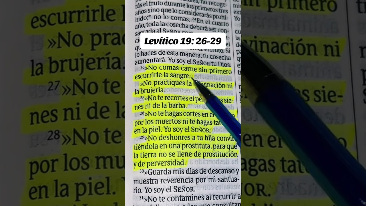 LEVITICO 19: 26-29... #f&eacute; #oracion #reflexion #versiculo #palabradedios #espiritualidad