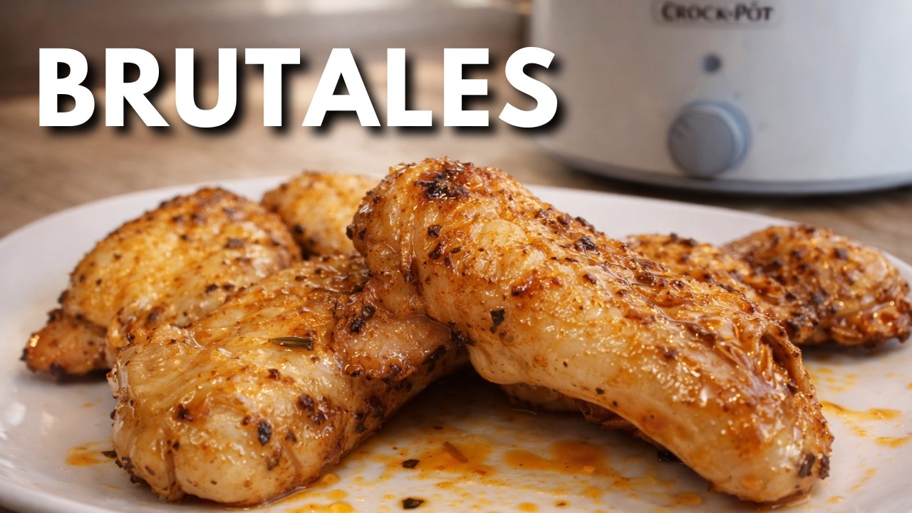🍗 ALITAS DE POLLO en OLLA LENTA CROCKPOT con SALSA DE CERVEZA 🍺 ¡Y también CÓMO HACERLAS AL HORNO!