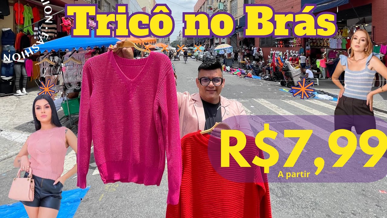 ACHEI NO BRÁS - R$5,00 A FONTE DE TRICÔ MAIS BARATO DO BRÁS COM PROMOÇÃO