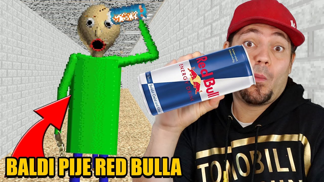 BALDI PIJE ENERGY DRINKA xd *Red Bull dodał mu skrzydeł lol* 😂 Baldi Na Modach