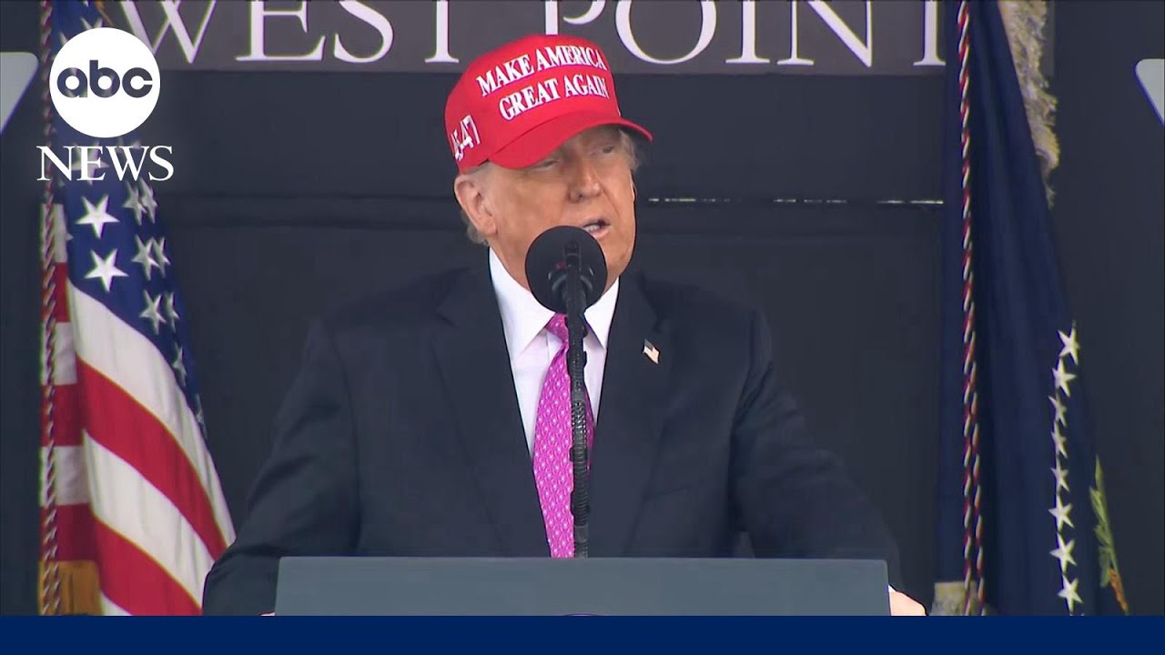 Trump delivers West Point commencement address