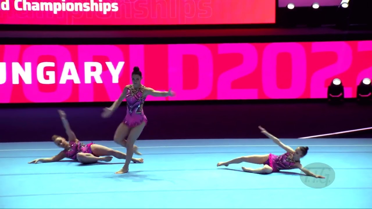 Hungary (HUN) - 2022 Acrobatic Worlds, Baku (AZE) - Dynamic Qualification  Women's Group