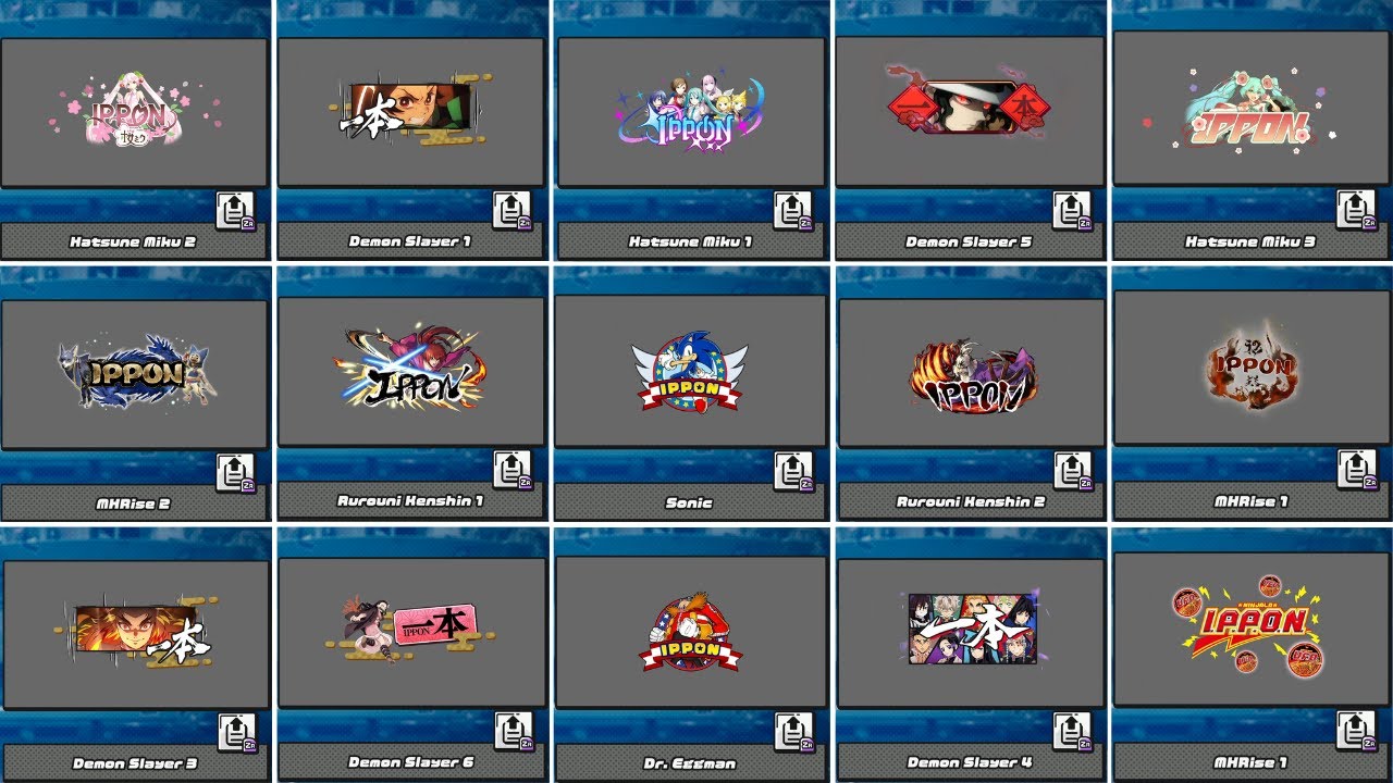 Ninjala - All Ippon Decorations (Full Season 1-8)
