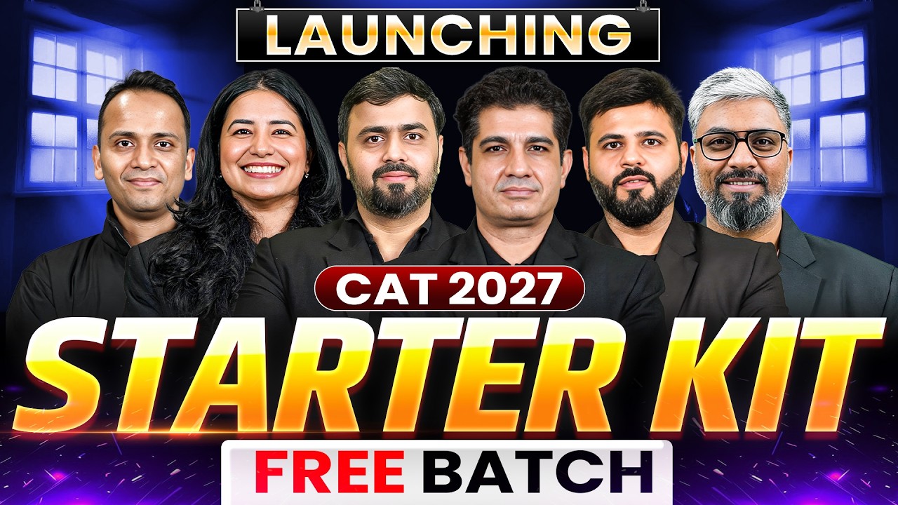 CAT 2027 STARTER KIT 🚀 | FREE YouTube Batch for CAT 2027 Preparation
