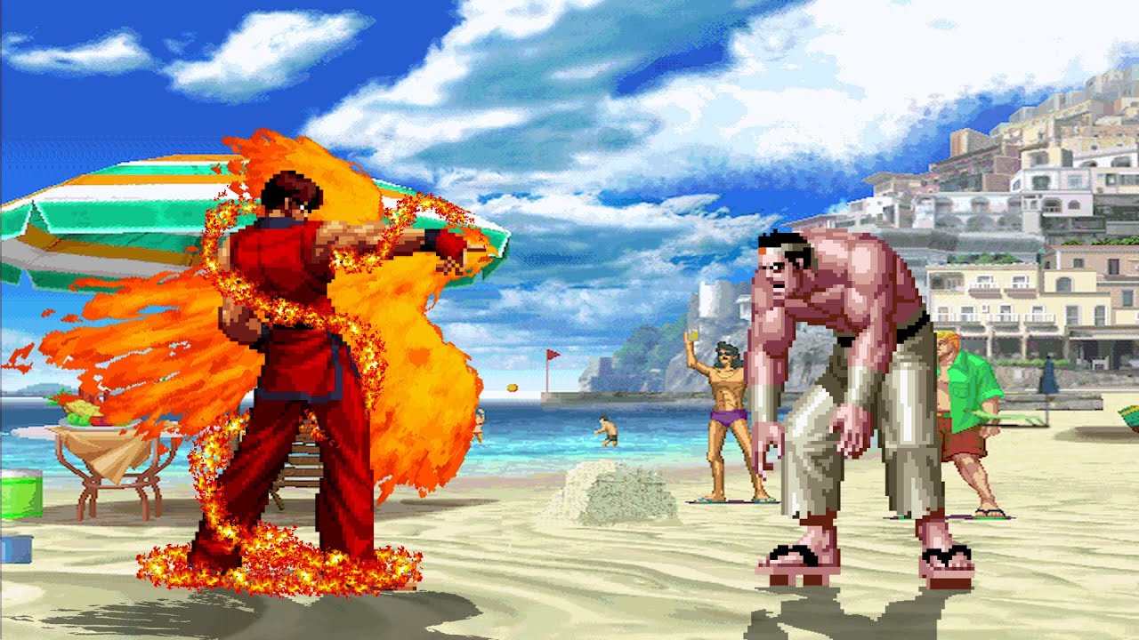 [KOF Mugen] Kim Kaphwan Team vs Goro Daimon Team