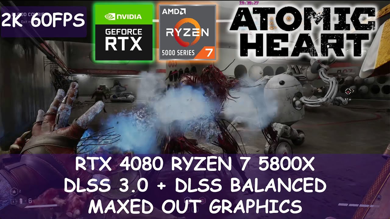 ATOMIC HEART ON RTX 4080 R7 5800X | 2K | MAXED OUT GRAPHICS | DLSS 3.0 + DLSS BALANCED | NEW PATCH