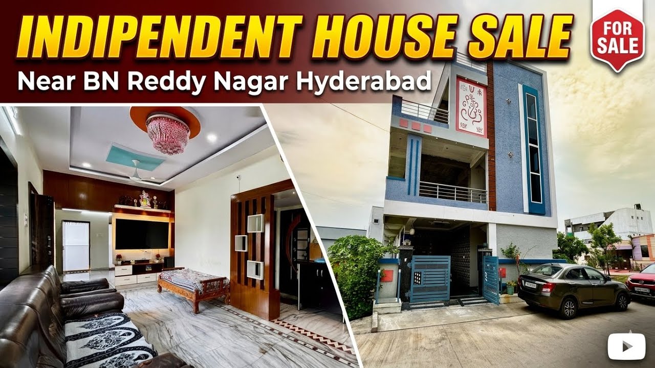 Indipendent House sale G+2 ||  BN Reddy Nagar Near ||Hyderabad | ORR Exit 12 | +9193468 52533 |