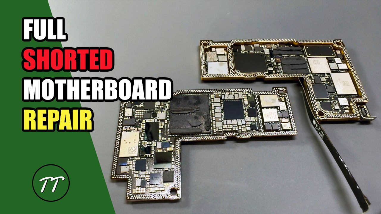iPhone 12 Pro Max Won't Turn On - Full Shorted Motherboard Repair Tutorial | Tech Tomer