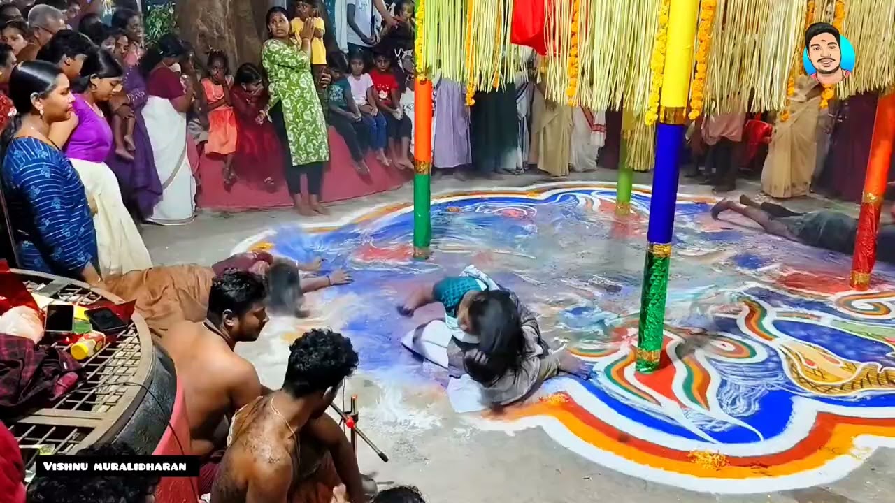 അഷ്ടനാഗക്കളം തുള്ളൽ | ചേനത്ത് നാലാമഠം രുധിരമാല ഭഗവതി ക്ഷേത്രം, അമ്മാടം, തൃശ്ശൂർ....