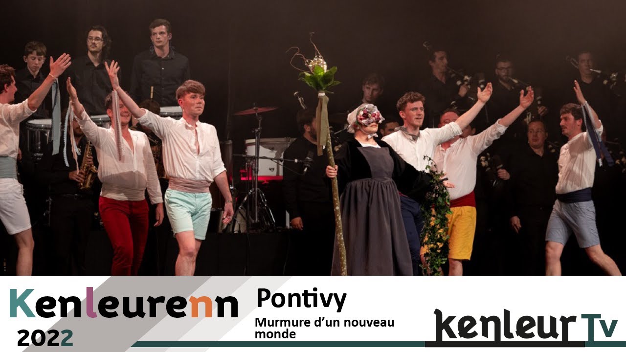 Kenleurenn / Spectacle de danse bretonne avec le Cercle/Bagad Kerlenn Pondi de Pontivy en juin 2022