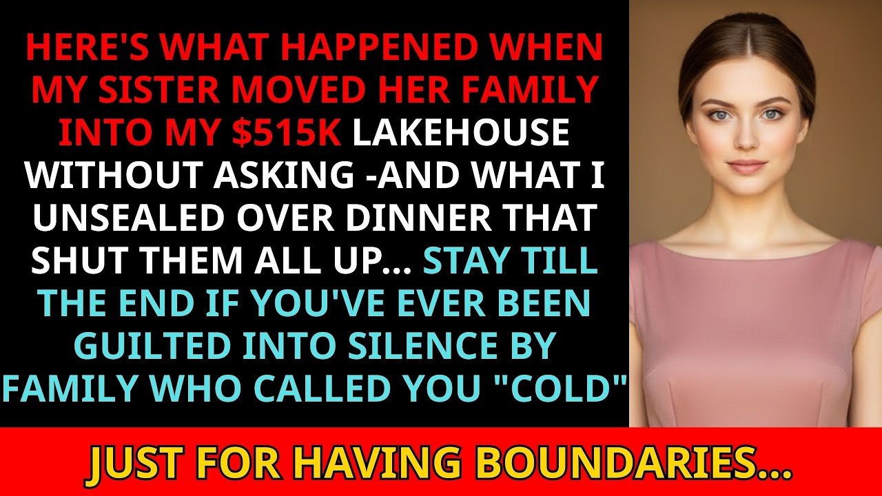 Parents Promised Sister “We’re Moving In!” to My $515K Lakehouse—Then Called Me Cruel for Saying No