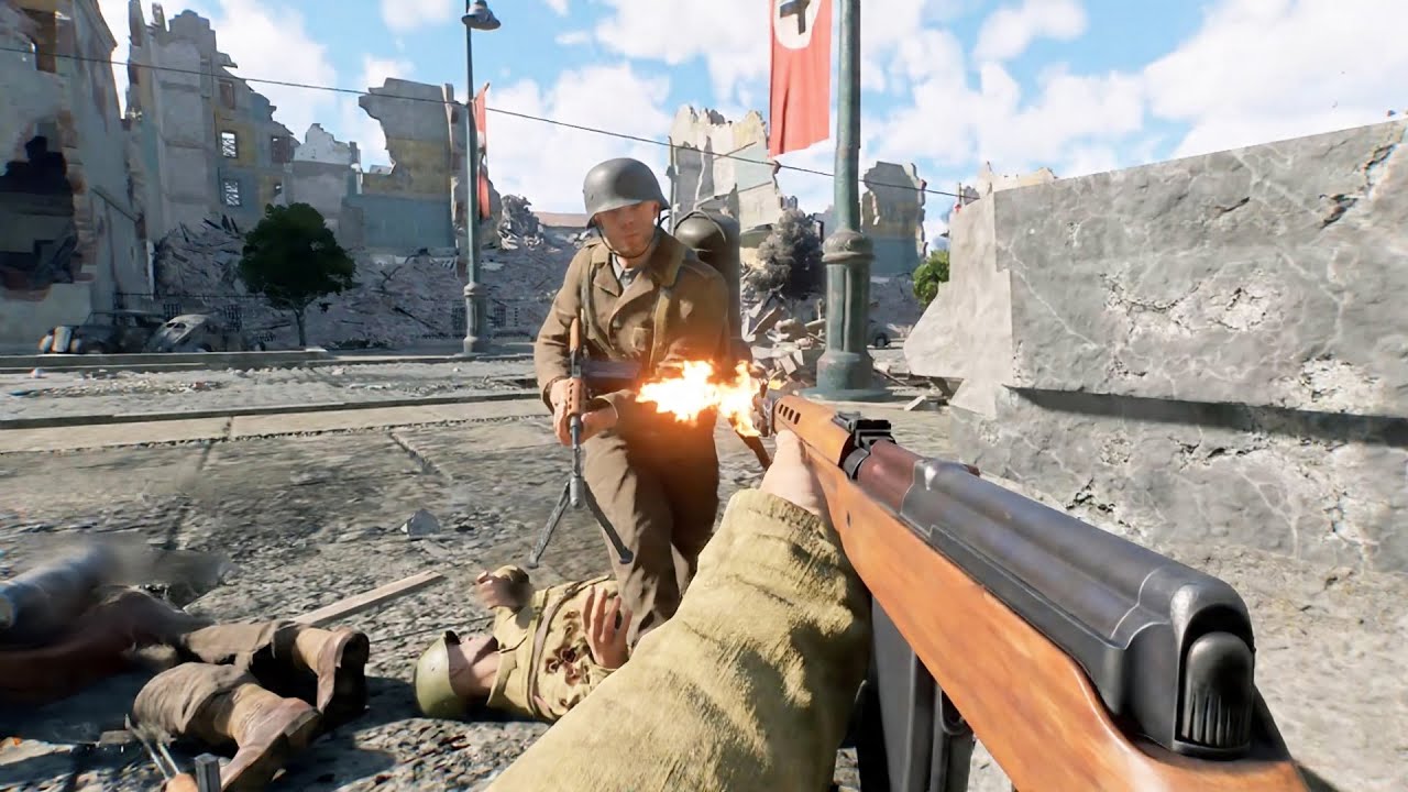 Enlisted Gameplay | Battle of Berlin Wilhelmstrasse – Wehrmacht vs Red Army